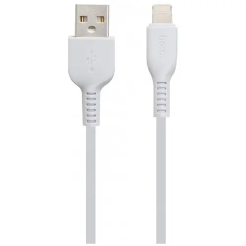MR3_112100 Кабель usb hoco x20 flash lightning 2.4a 1 m білий HOCO
