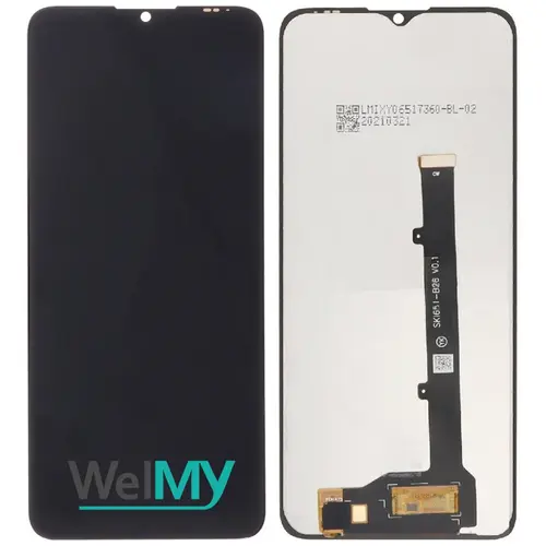 MR3_124387 Дисплей телефона для zte blade a51, blade a71 (a7030), з сенсором, чорний (welmy) WELMY