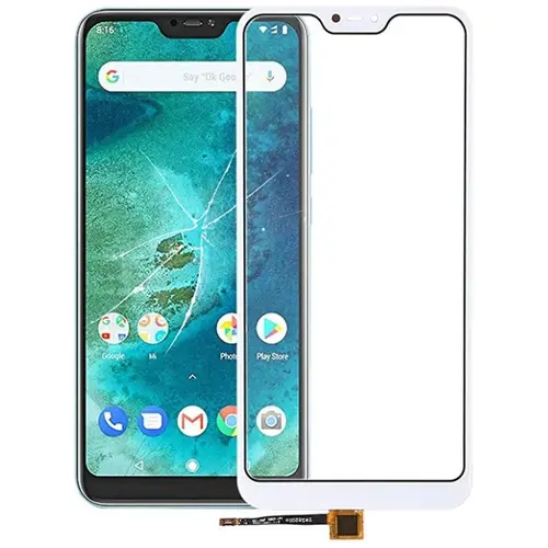 MR3_102726 Тачскрін сенсор телефона для redmi 6 pro, mi a2 lite білий PRC