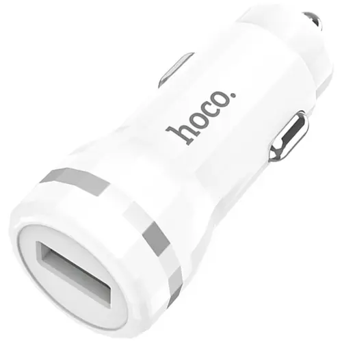 MR3_104741 Автомобільний зарядний пристрій hoco z27a staunch 3a 1usb quick charge 3.0 18w білий HOCO