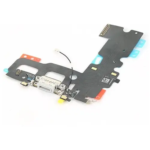 MR3_106120 Шлейф телефона для iphone 7 з роз’ємом заряджання та аудіо роз’ємом білий, op PRC