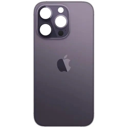 MR3_118187 Задня кришка (скло) для iphone 14 pro deep пурпуровий (big hole) PRC