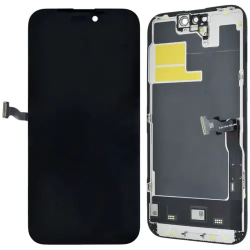 MR3_194329 Дисплей телефона для iphone 14 pro, з сенсором, та рамкою чорний (gx oled), (під заміну ic) GX