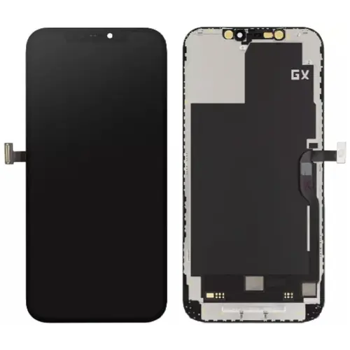 MR3_195116 Дисплей телефона для iphone 12 pro max, з сенсором, та рамкою чорний (jk soft oled), (під заміну ic) JK