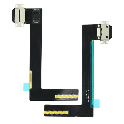 MR3_117677 Шлейф планшета для ipad air 2 конектора заряджання, з компонентами, чорний PRC