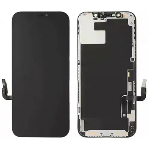 MR3_119383 Дисплей телефона для iphone 12, iphone 12 pro, з сенсором, та рамкою чорний (zy in-cell tft), (під заміну ic) ZY