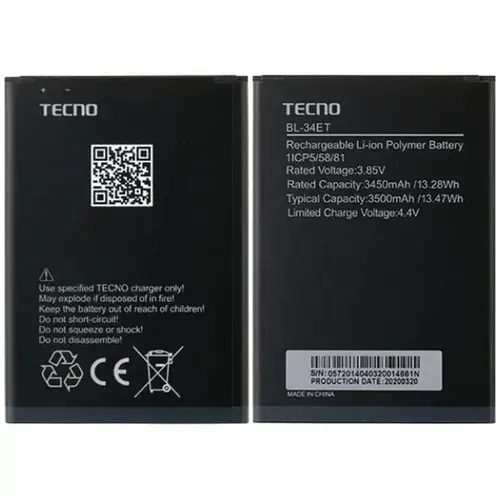 MR3_120149 Акумулятор телефона для tecno pop 3 (bb2), (bl-34et), (тех. пак) PRC