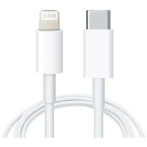 MR3_115590 Кабель pd type-c to lightning apple iphone 11, iphone 12, 1 m білий (foxconn) FOXCONN