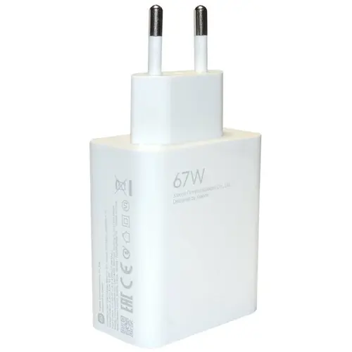 MR3_116309 Мережевий зарядний пристрій для xiaomi 67w quick charge 3.0 білий (mdy-12-ez) PRC