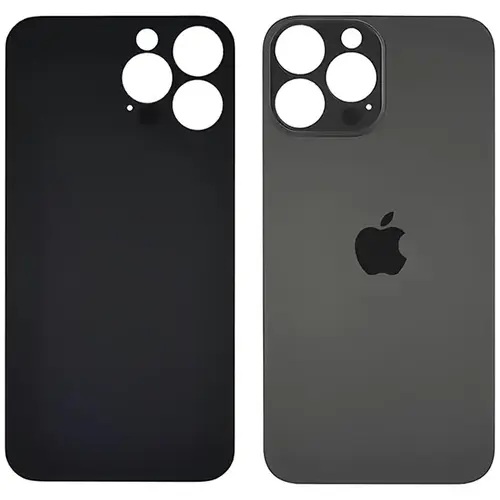 MR3_116573 Задня кришка (скло) для iphone 13 pro max graphite (big hole) PRC