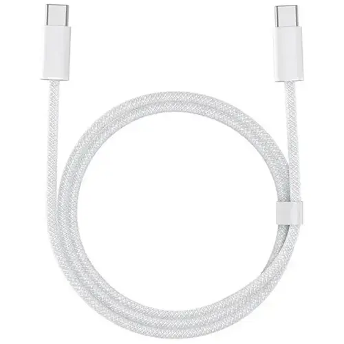MR3_120806 Кабель pd type-c to type-c apple woven charge cable, 1 m білий (foxconn) FOXCONN