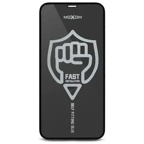 MR3_110321 Захисне скло для iphone xs max (2018), 11 pro max moxom af airbag чорний MOXOM