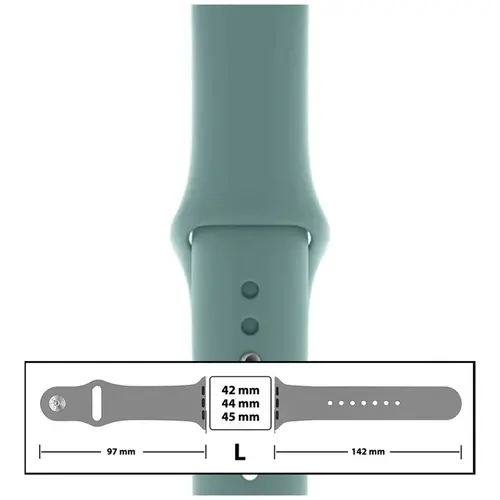 MR3_116112 Ремінець силіконовий для apple watch 42, 44, 45, 49 mm розмір l (64) cactus PRC