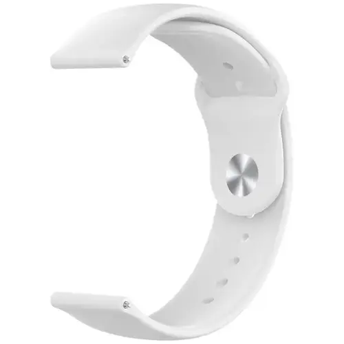 MR3_116435 Ремінець силіконовий для samsung galaxy watch 20 mm apple watch design білий PRC
