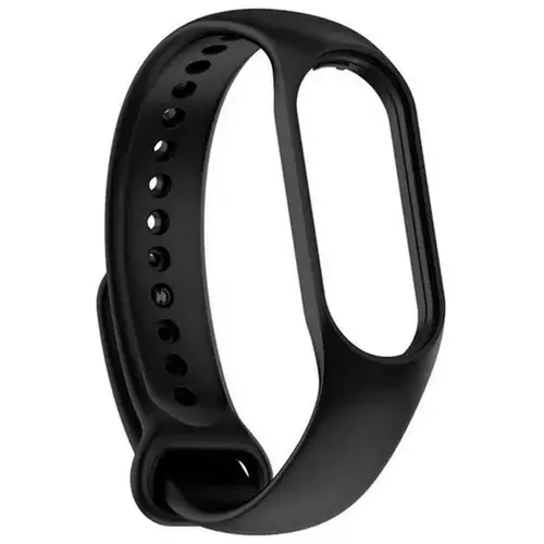MR3_117332 Ремінець для xiaomi mi band 5, mi band 6, mi band 7 чорний PRC