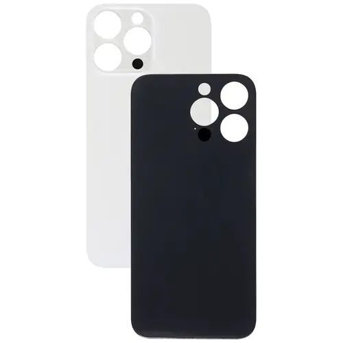MR3_118188 Задня кришка (скло) для iphone 14 pro max сірий (big hole) PRC