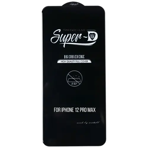 MR3_124250 Захисне скло для iphone 12 pro max mietubl super-d чорний, (без упак.) MIETUBL