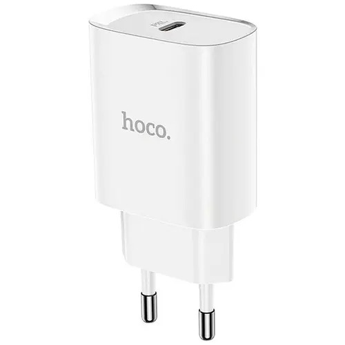 MR3_115585 Мережевий зарядний пристрій hoco n14 pd (20w, type-c) білий HOCO