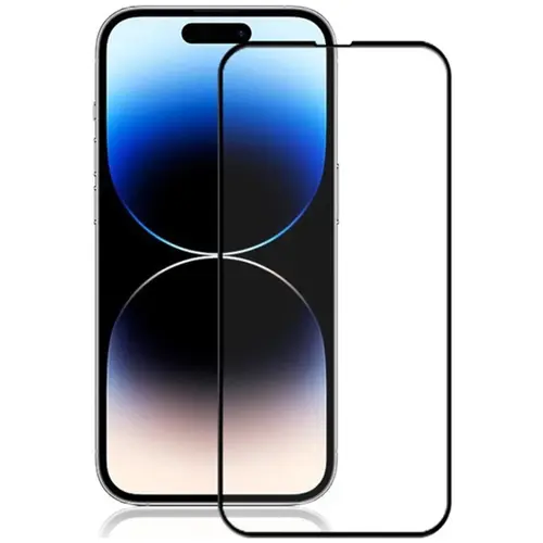 MR3_120431 Захисне скло для iphone 15 pro max (0.3 mm, 4d arc, чорний) люкс PRC