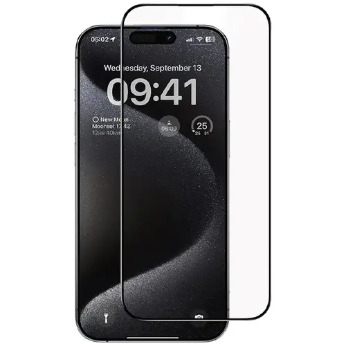 MR3_121584 Захисне скло для iphone 15 pro (0.3 mm, 5d, 10d, чорний) PRC