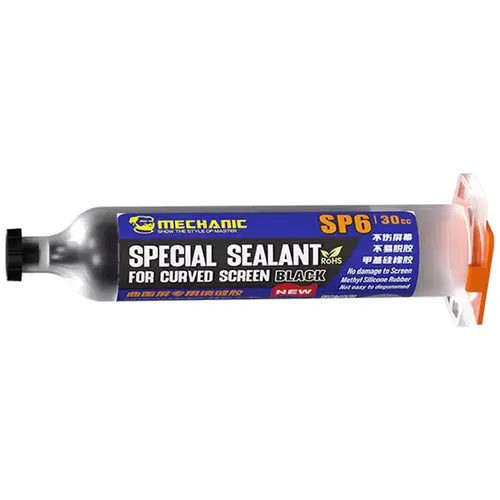 MR3_122348 Клей-герметик mechanic sp6 30ml чорний, у шприці (для корпусної рамки) MECHANIC