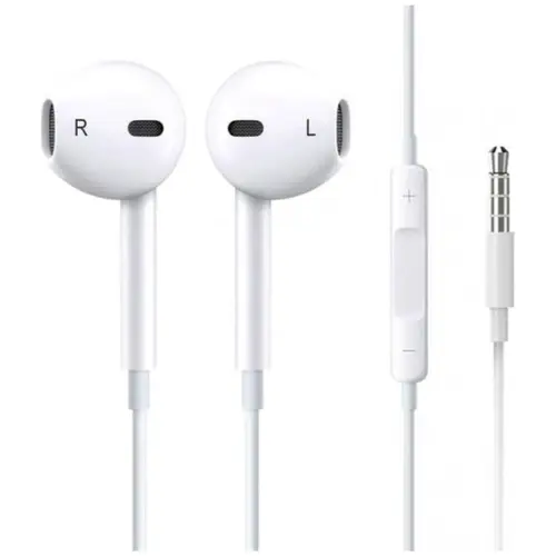 MR3_105216 Навушники hoco m1 original series для apple mini-jack білий (з мікрофоном) HOCO