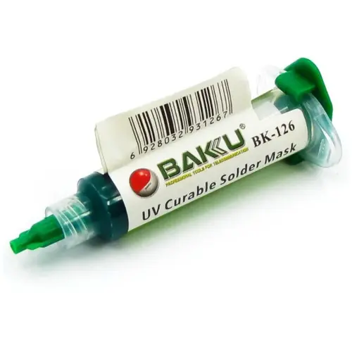 MR3_105280 Лак ізоляційний baku bk-126, у шприці, 8g (uv curable solder mask для pcb) BAKU