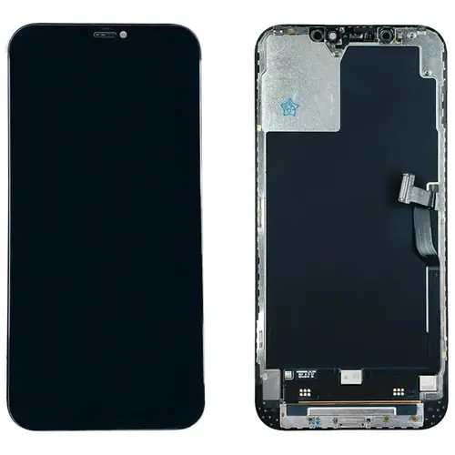 MR3_118205 Дисплей телефона для iphone 12 pro max, з сенсором, та рамкою чорний (gx hard oled), (під заміну ic) GX