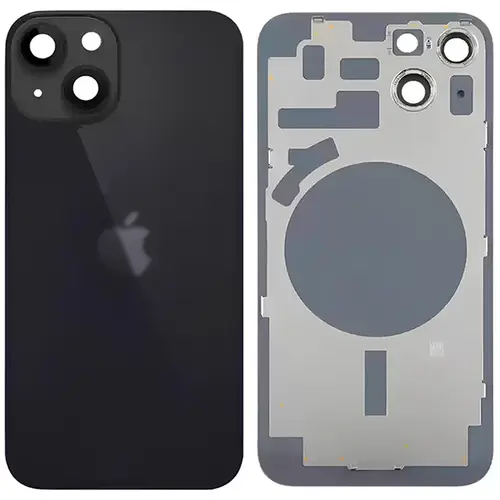 MR3_120048 Задня кришка (скло) для iphone 14 plus midnight, сервісний у зборі на рамці APPLE