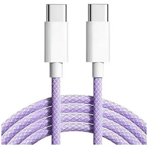 MR3_120886 Кабель pd type-c to type-c apple woven charge cable, 1 m бузковий (без пак) PRC