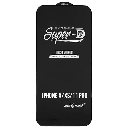 MR3_123792 Захисне скло для iphone x, xs, 11 pro mietubl super-d чорний, (без упак.) MIETUBL