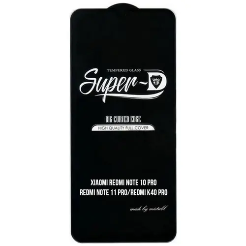 MR3_123812 Захисне скло для redmi note 10 pro, redmi note 11 pro, redmi k40 pro (mietubl super-d, чорний) (без упак.) MIETUBL