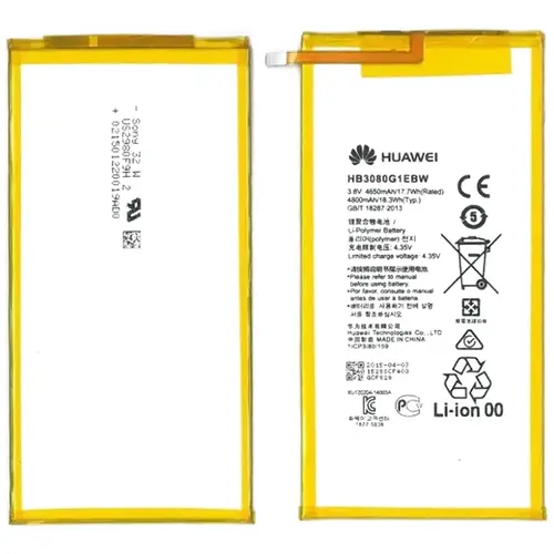 MR3_124071 Акумулятор планшета для huawei mediapad m1 8.0, mediapad t1 9.6, (hb3080g1ebw) сервісний HUAWEI