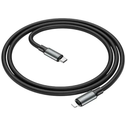 MR3_194357 Кабель pd type-c to lightning borofone bx82, 20w 1 m чорний BOROFONE