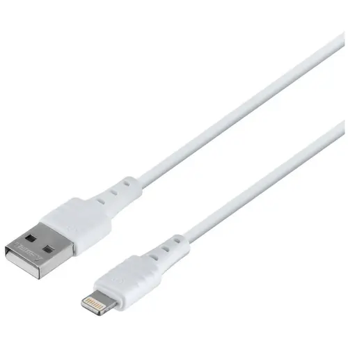 MR3_118033 Кабель usb lightning remax zeron series elastic rc-179i, 2.4a 1 m білий REMAX
