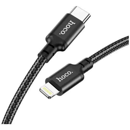 MR3_118255 Кабель pd type-c to lightning hoco x14 double speed 20w 3 m чорний HOCO