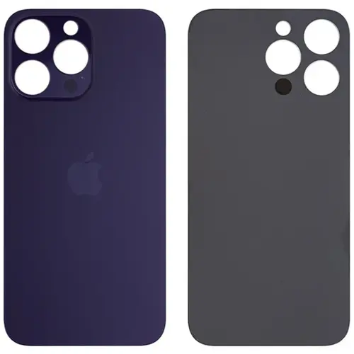 MR3_120054 Задня кришка (скло) для iphone 14 pro max deep пурпуровий (big hole), сервісний APPLE
