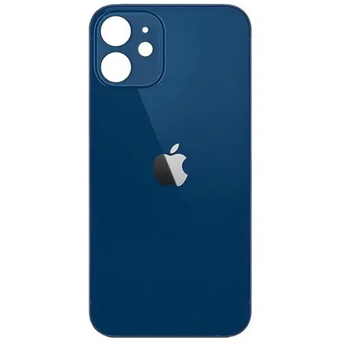 MR3_119994 Задня кришка (скло) для iphone 12 синій (big hole), сервісний APPLE