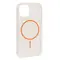 MR4_137075 Чохол clear magnetic (color slim magsafe) box для iphone 14 pro помаранчевий PRC