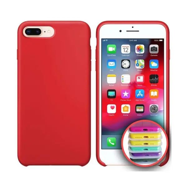 ЧОХОЛ SILICONE CASE FULL COPY ДЛЯ IPHONE 7, 8PLUS (14) ЧЕРВОНИЙ