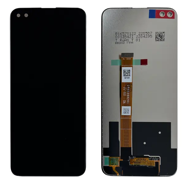 MR1_105127 Дисплей oppo a92s, realme 6 pro, oppo reno 4 z, reno 4 z 5g у зборі чорний (prc) OPPO