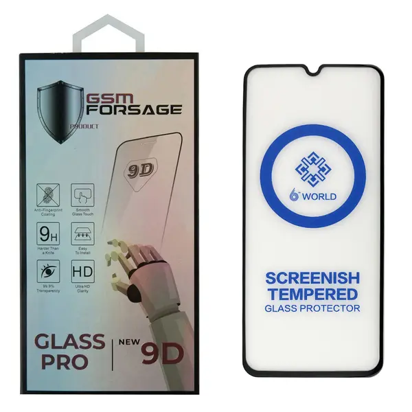 MR1_110649 Захисне скло premium tempered glass для redmi 13c, poco c65 (6.74) чорний PRC