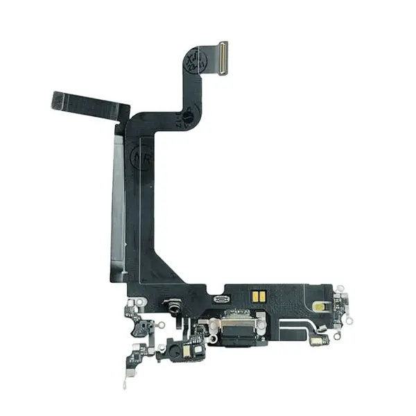 MR1_102854 Шлейф заряджання для iphone 14 pro max space чорний (prc) PRC