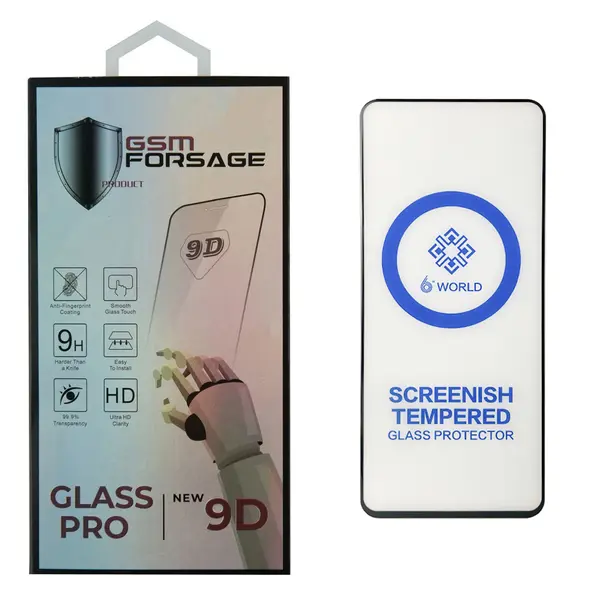 MR1_105552 Захисне скло premium tempered glass для tecno spark 20 pro, infinix hot 40, 40 pro (6.78) чорний PRC