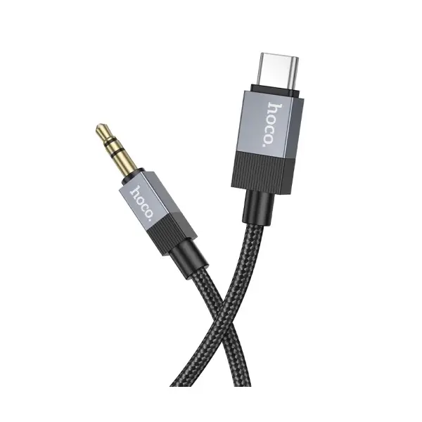 MR4_152106 Кабель aux audio hoco upa32b clever type-c 1 m, чорний HOCO