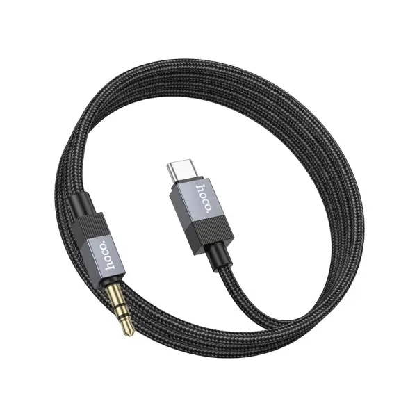 MR4_152106 Кабель aux audio hoco upa32b clever type-c 1 m, чорний HOCO