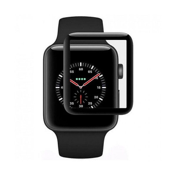 MR3_106573 Защитное стекло apple watch 38mm (10d pet+ pmma, черный) PRC