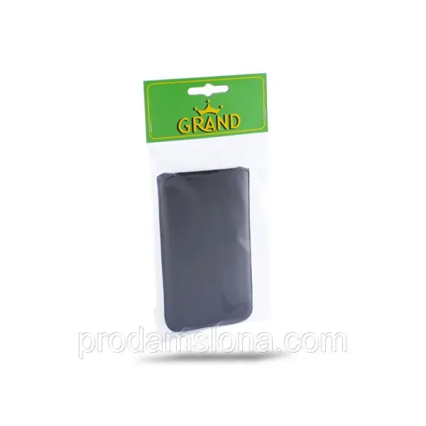 ЧОХОЛ ВИТЯЖКА ШКІРЯНИЙ GRAND КМ ДЛЯ FLY FF282, NOKIA 125 DS, ЧОРНИЙ