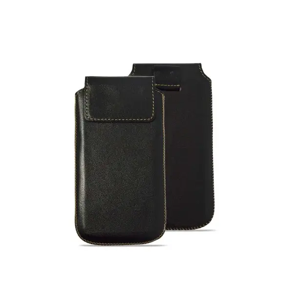 ЧОХОЛ ВИТЯЖКА ШКІРЯНИЙ GRAND КМ ДЛЯ FLY FF282, NOKIA 125 DS, ЧОРНИЙ