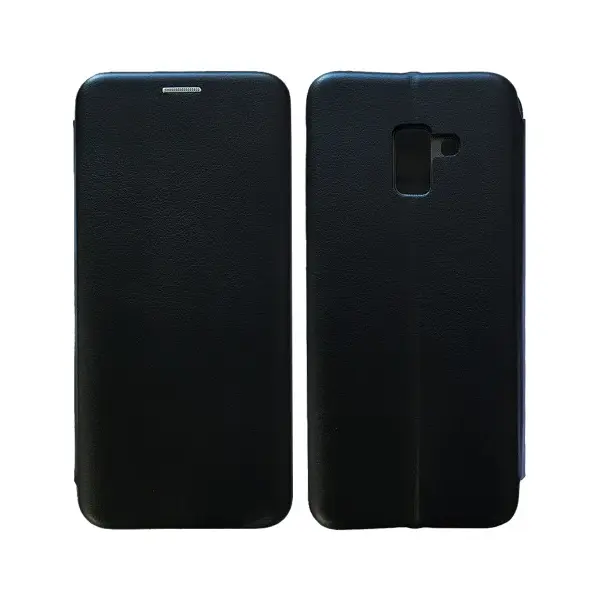 MR4_12128 Чохол-книжка level для samsung a8 plus 2018 (a730), чорний 